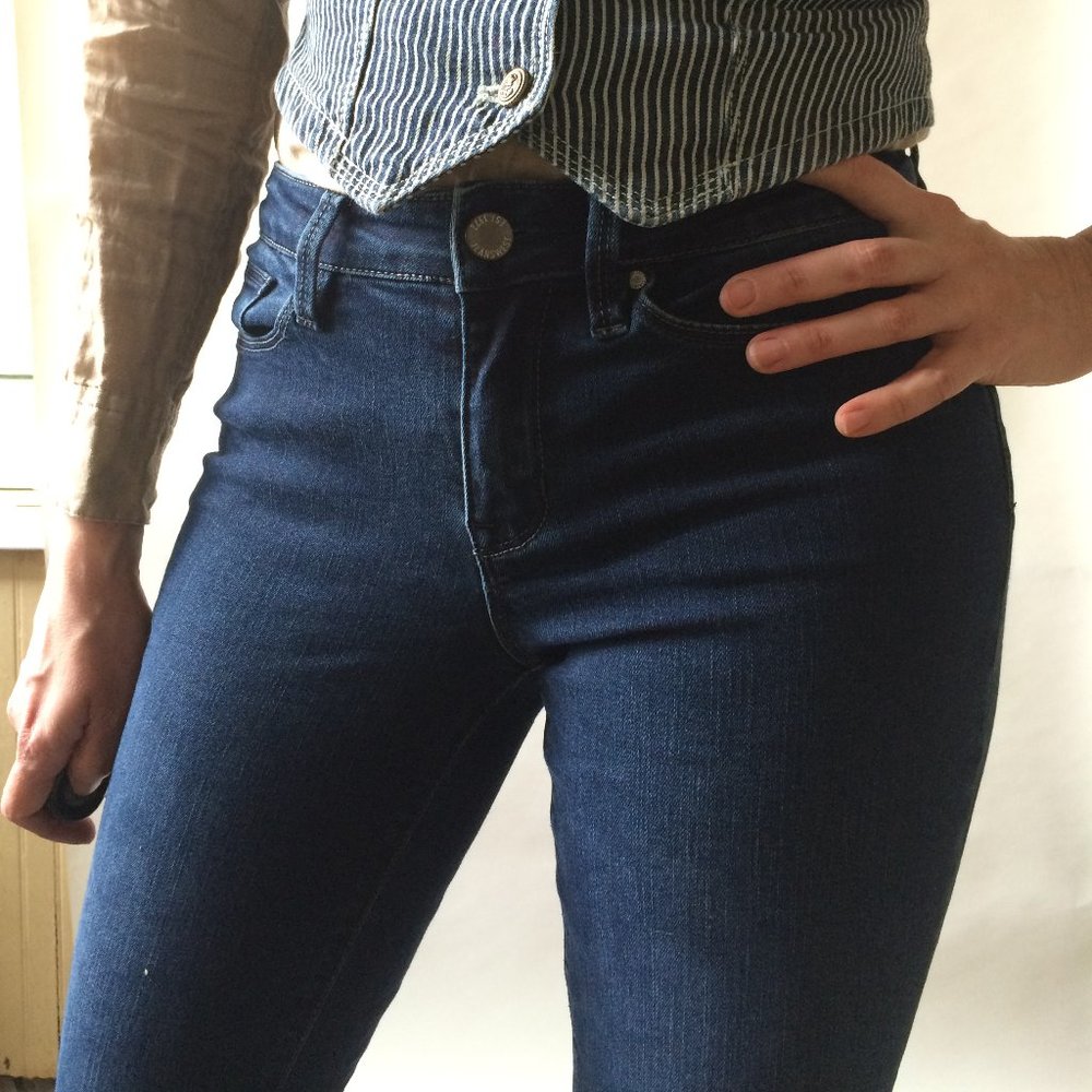 Jeans West slim straight stretch jeans sz 8